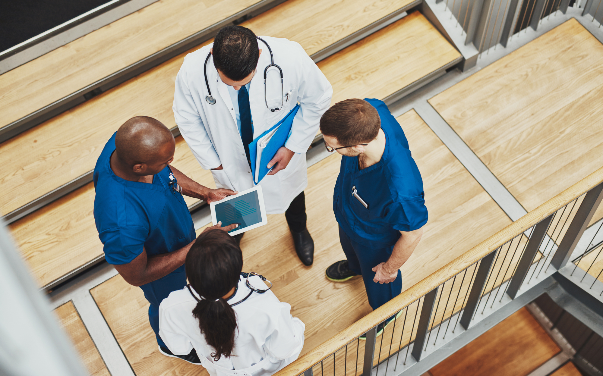 Multiracial Medical Team Having A Discussion